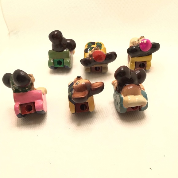 Vintage Giraffe (6) Cute Mouse Mice Terra Cotta 70’s Pencil Sharpeners - Picture 4 of 13